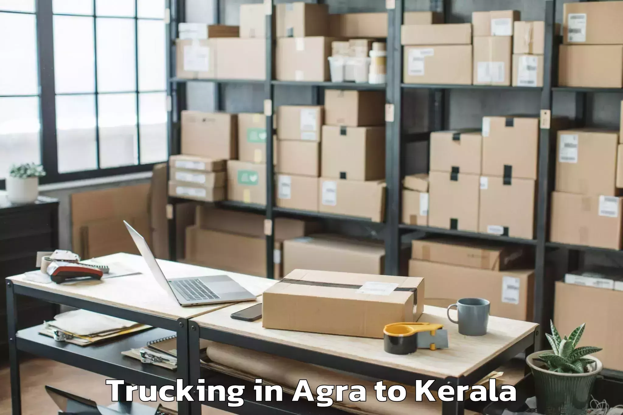 Top Agra to Kadakkavoor Trucking Available